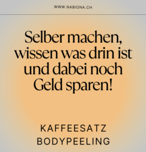 Kaffeesatz Bodypeeling