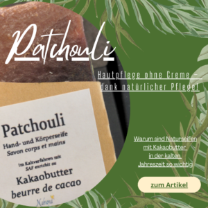 Naturseifen mit Kakaobutter in der kalten Jahreszeit