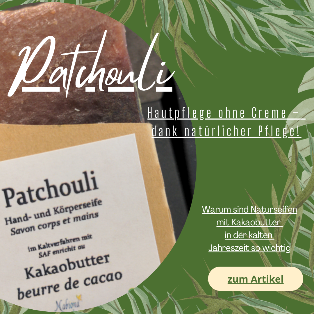 Naturseifen mit Kakaobutter in der kalten Jahreszeit